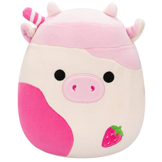 Squishmallows 8" Select Series Caedyn the Strawberry Milk Scented Cow | Jazwares