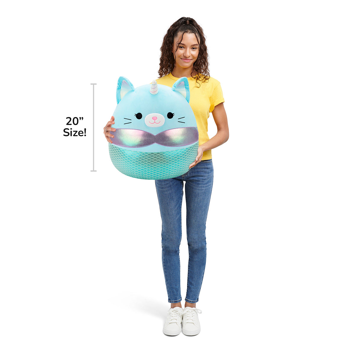 Squishmallows 20" Svetlana the Teal Caticorn Mermaid | Jazwares