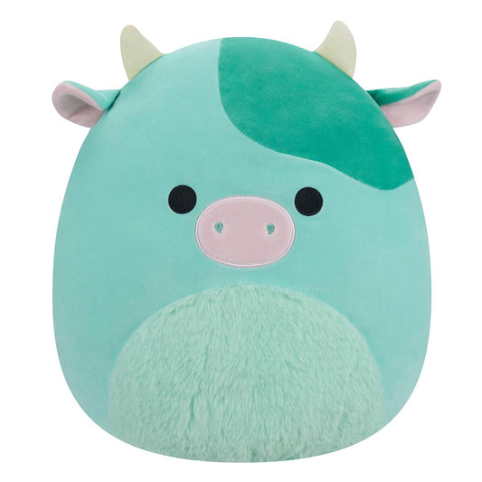 Squishmallows 14" Seamus the Green Cow with Fuzzy Belly | Jazwares