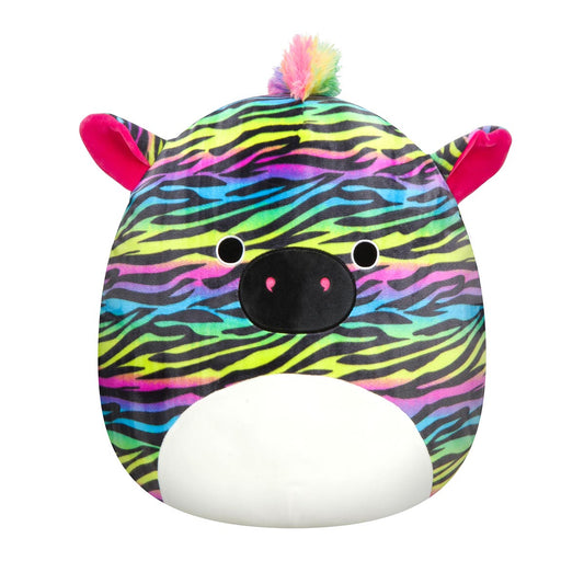 Squishmallows 14" Safiyah the Rainbow Zebra | Jazwares