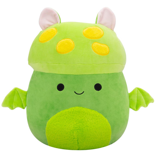 Squishmallows 14" Earling the Neon Green Mushroom Bat | Jazwares