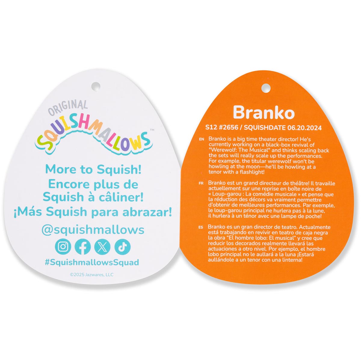 Squishmallows 12" Branko the Cookie Monster | Jazwares