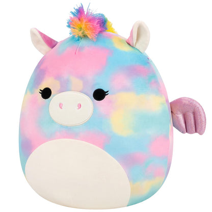 Squishmallows 14" Jaime the Rainbow Tie-Dye Pegasus | Jazwares