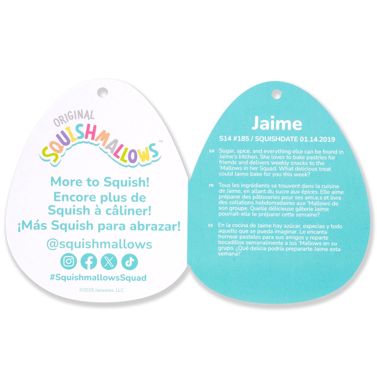 Squishmallows 14" Jaime the Rainbow Tie-Dye Pegasus | Jazwares