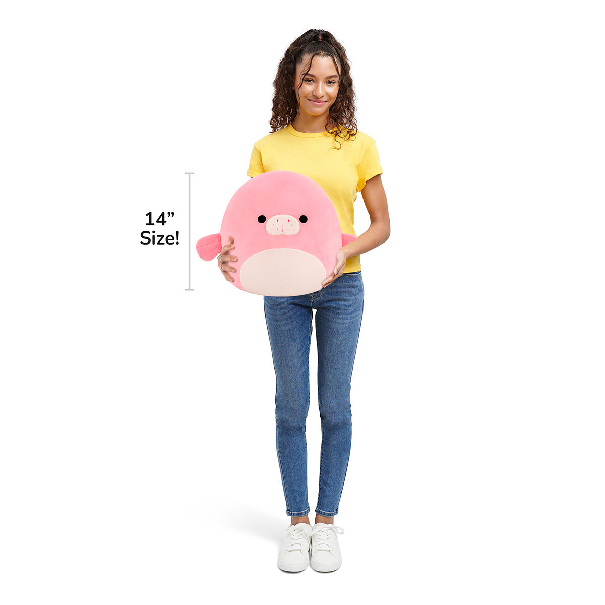 Squishmallows 14" Morlai the Coral Manatee | Jazwares