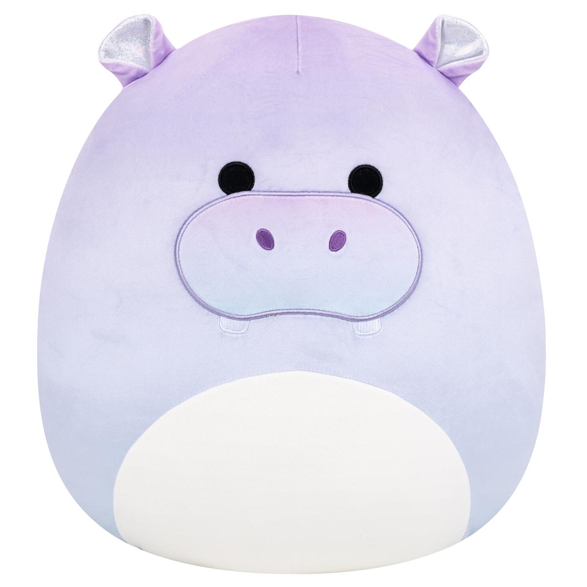 Squishmallows 14" Benedict the Purple Gradient Hippo with Sparkly Ears | Jazwares