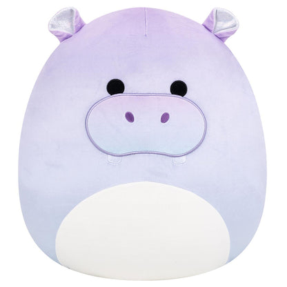 Squishmallows 14" Benedict the Purple Gradient Hippo with Sparkly Ears | Jazwares