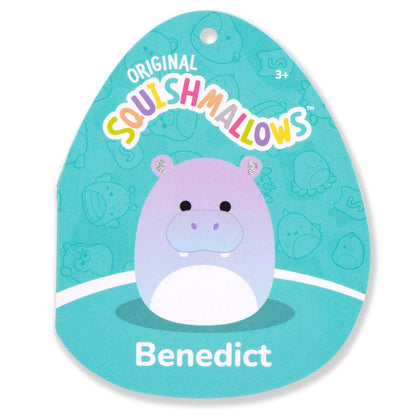 Squishmallows 14" Benedict the Purple Gradient Hippo with Sparkly Ears | Jazwares