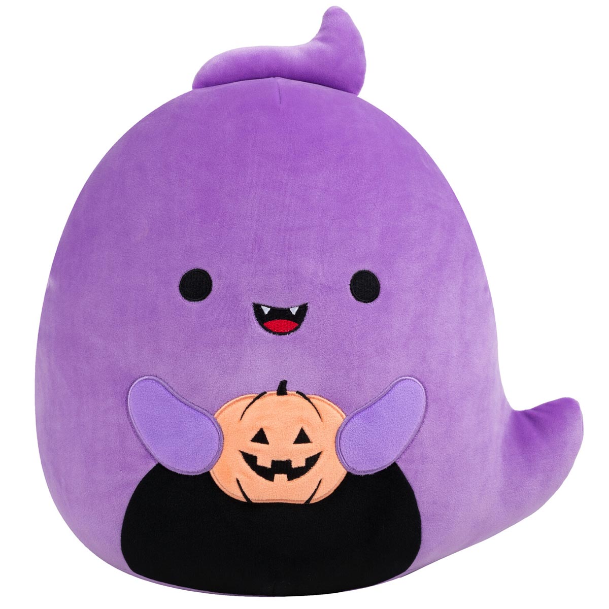 Squishmallows 12" Jordon the Purple Ghost Holding Jack O'Lantern | Jazwares