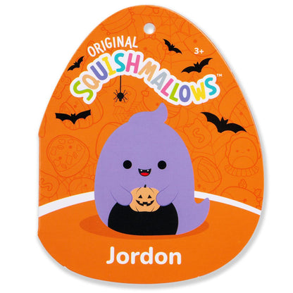 Squishmallows 12" Jordon the Purple Ghost Holding Jack O'Lantern | Jazwares