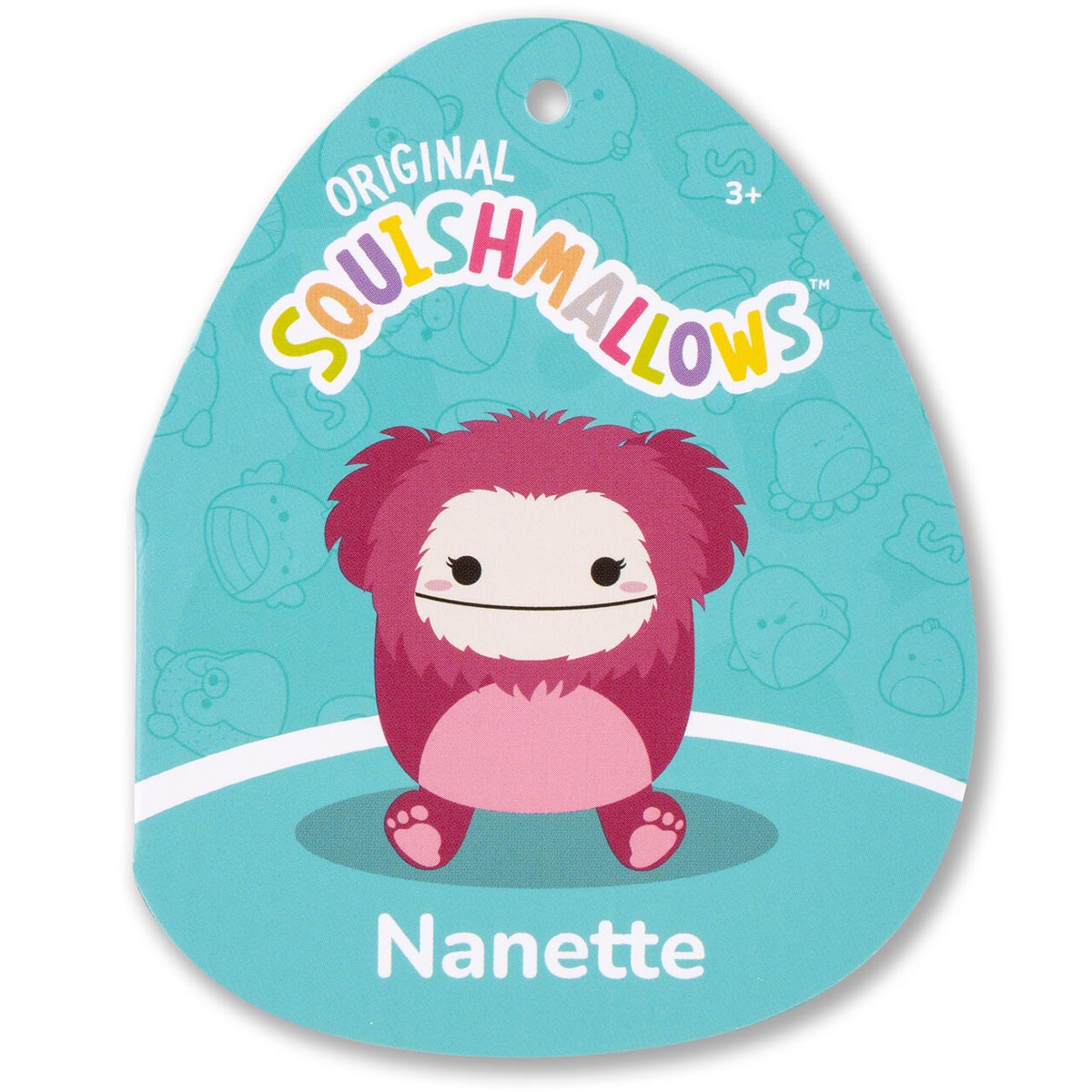 Squishmallows 16" Nanette the Raspberry Pink Bigfoot | Jazwares