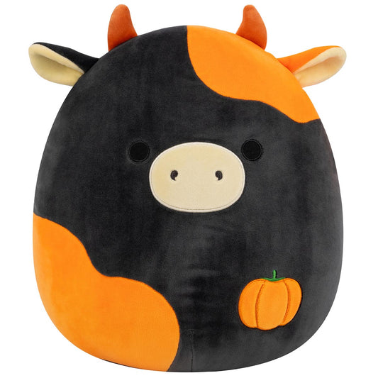 Squishmallows 14" Jefferson the Black and Orange Cow | Jazwares