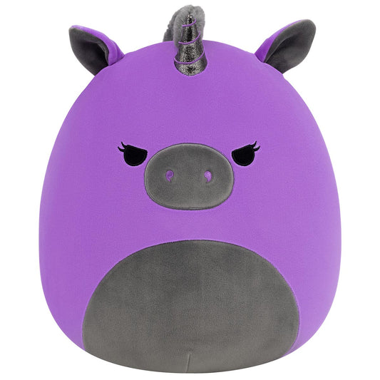 Squishmallows 14" Velocity the Purple and Black Unicorn | Jazwares