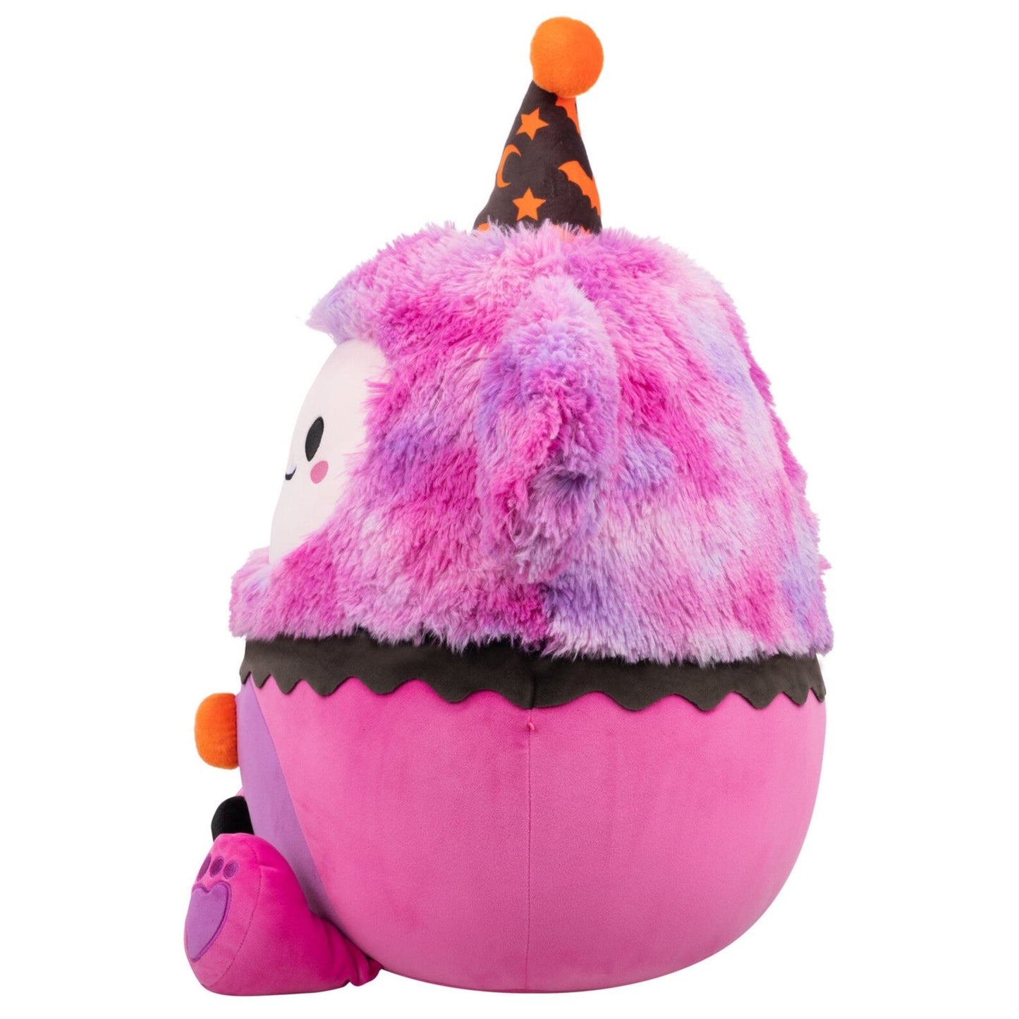 Squishmallows 20" Woxie the Magenta Bigfoot in Clown Costume | Jazwares