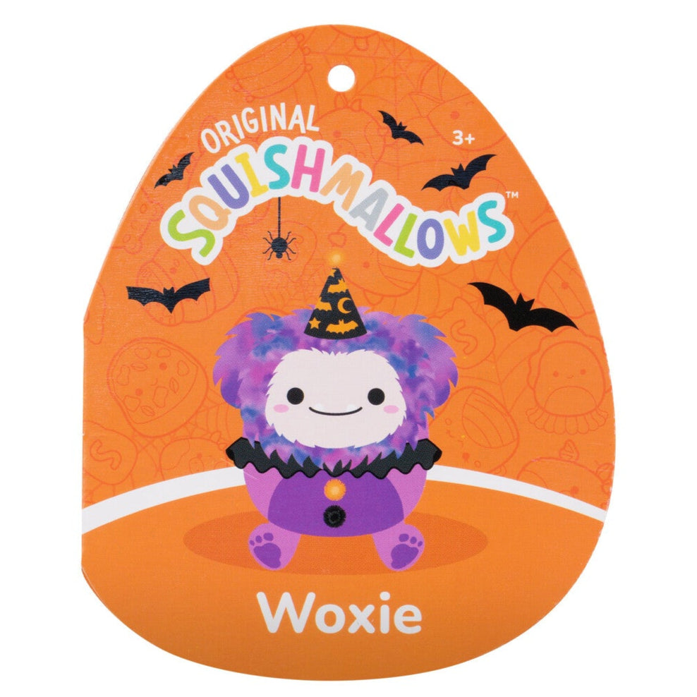 Squishmallows 20" Woxie the Magenta Bigfoot in Clown Costume | Jazwares