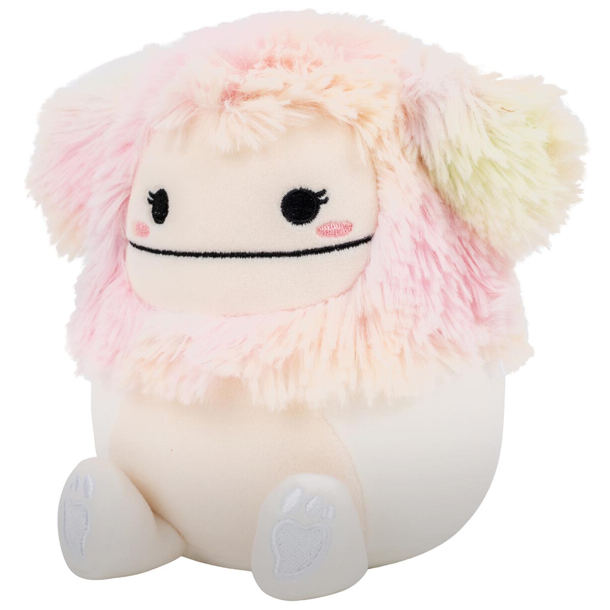 Squishmallows 5" Zaylee the White Bigfoot with Rainbow Mane | Jazwares
