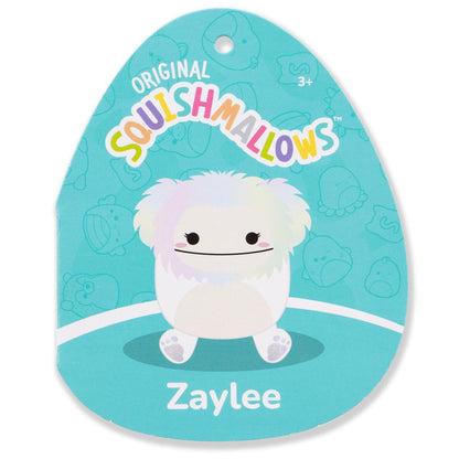 Squishmallows 5" Zaylee the White Bigfoot with Rainbow Mane | Jazwares