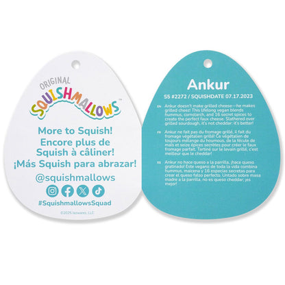 Squishmallows 5" Ankur the Teal Mushroom with Fuzzy Belly | Jazwares