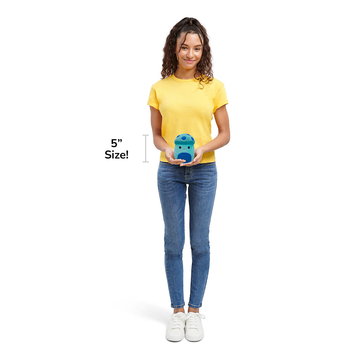 Squishmallows 5" Ankur the Teal Mushroom with Fuzzy Belly | Jazwares