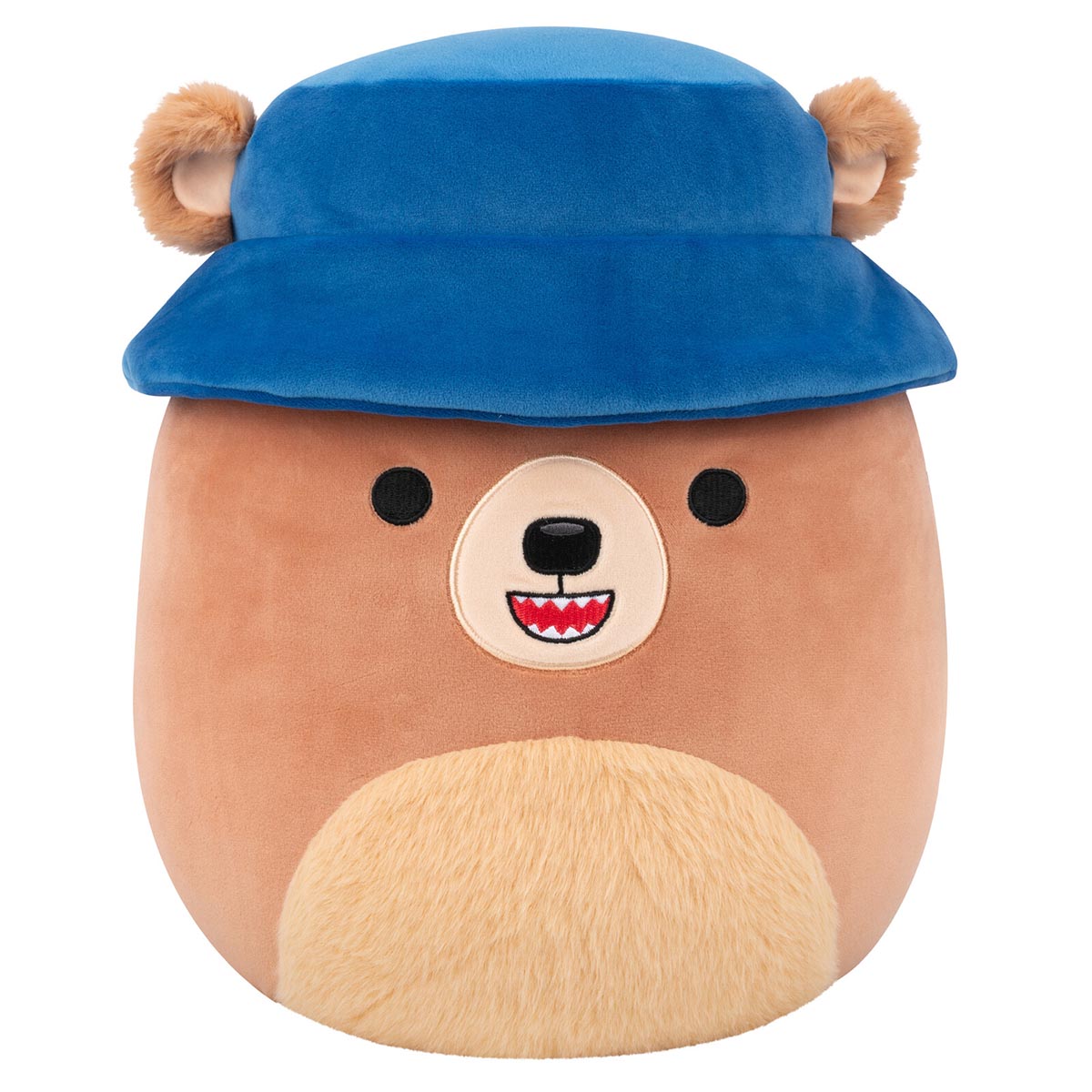 Squishmallows 12" Stokely the Brown Kodiak Bear with Bucket Hat | Jazwares