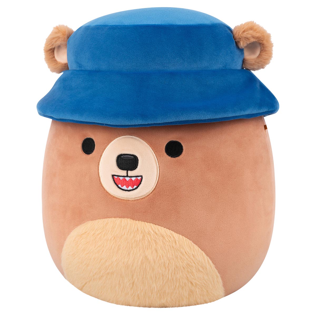 Squishmallows 12" Stokely the Brown Kodiak Bear with Bucket Hat | Jazwares