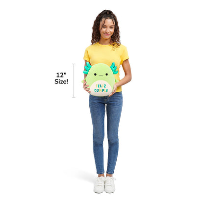 Squishmallows 12" Mipsy the Green Axolotl with “Feliz Cumple” Embroidery | Jazwares