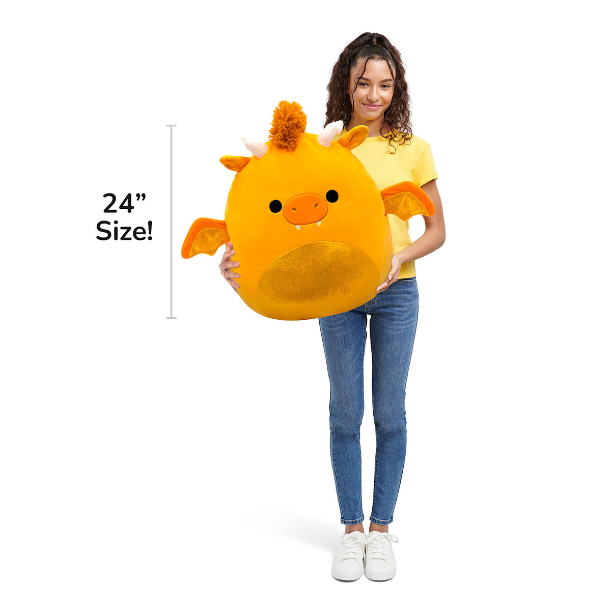 Squishmallows 24" Mister the Gold Dragon | Jazwares
