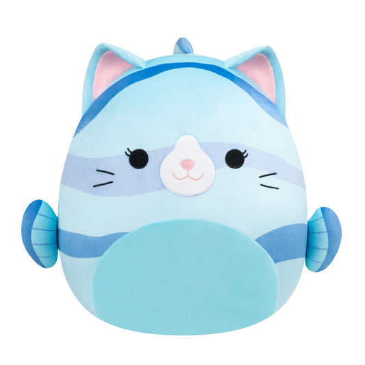 Squishmallows 20" Melinda the Blue Striped Cat Fish | Jazwares