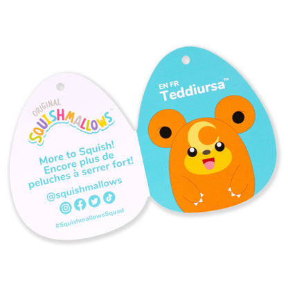 Squishmallows 3.5-Inch Pokémon Teddiursa Clip | Jazwares