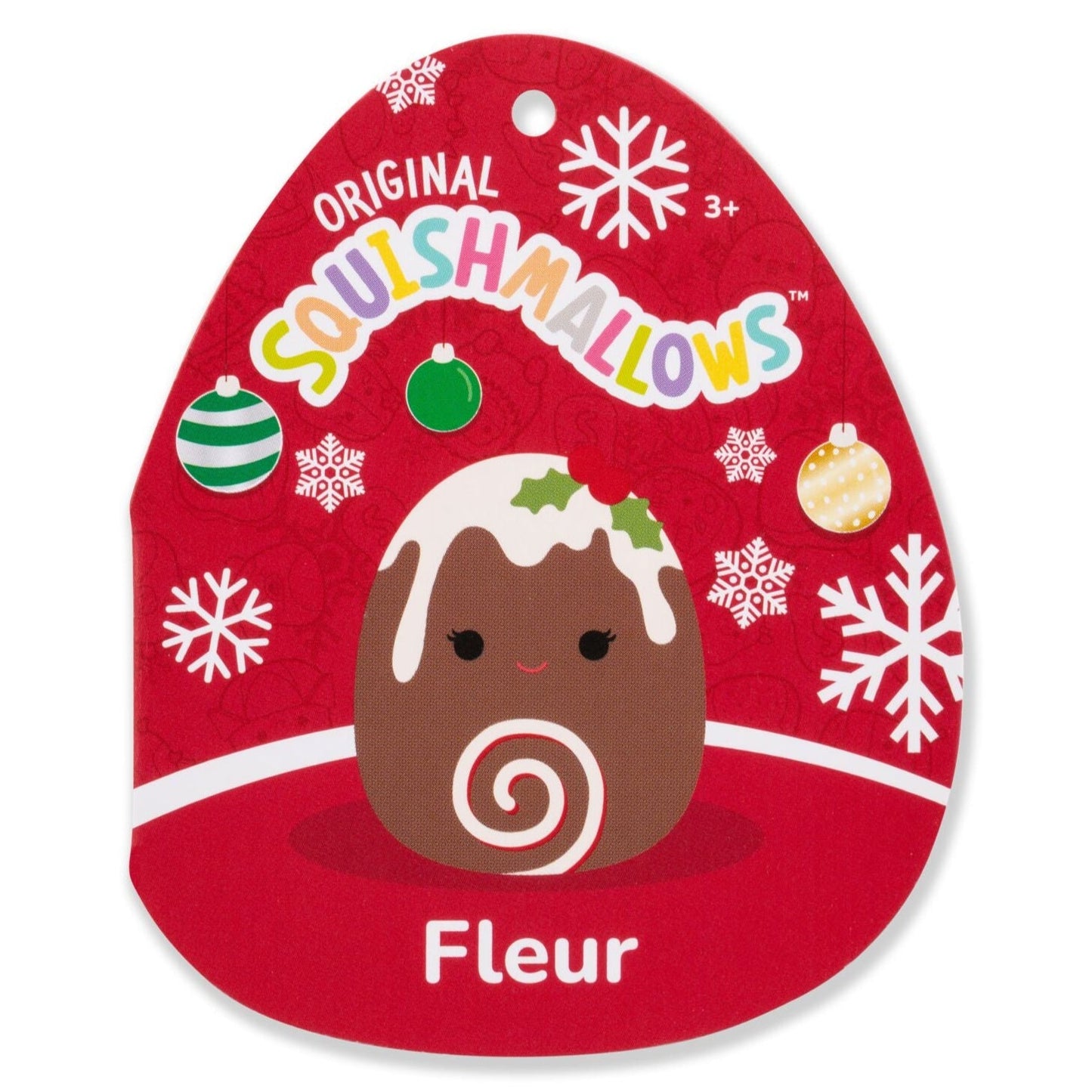 Squishmallows 8" Fleur the Yule Log with Holly | Jazwares