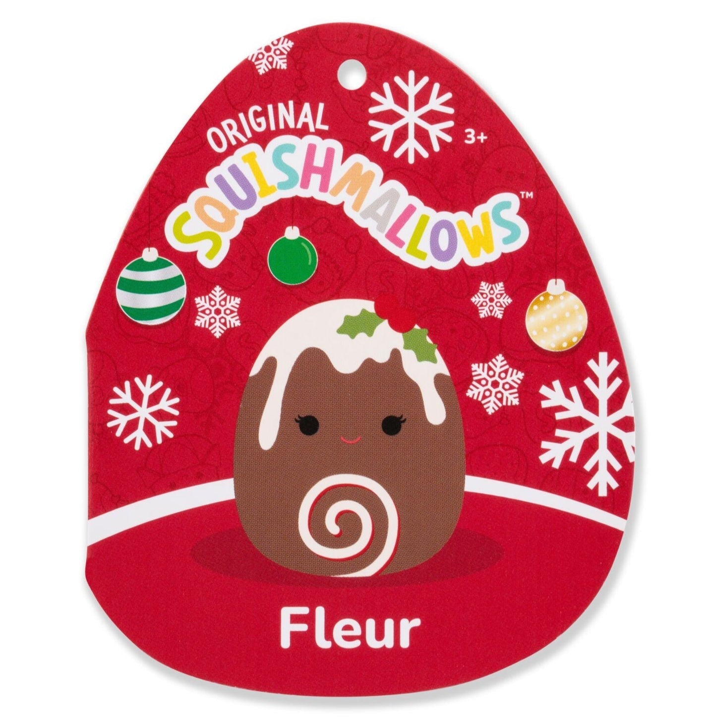 Squishmallows 8" Fleur the Yule Log with Holly | Jazwares