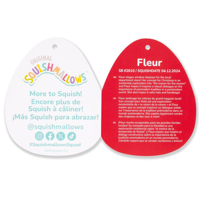 Squishmallows 8" Fleur the Yule Log with Holly | Jazwares