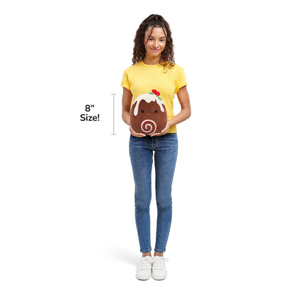 Squishmallows 8" Fleur the Yule Log with Holly | Jazwares