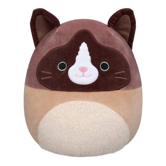 Squishmallows 16" Woodward the Brown and Tan Snowshoe Cat | Jazwares