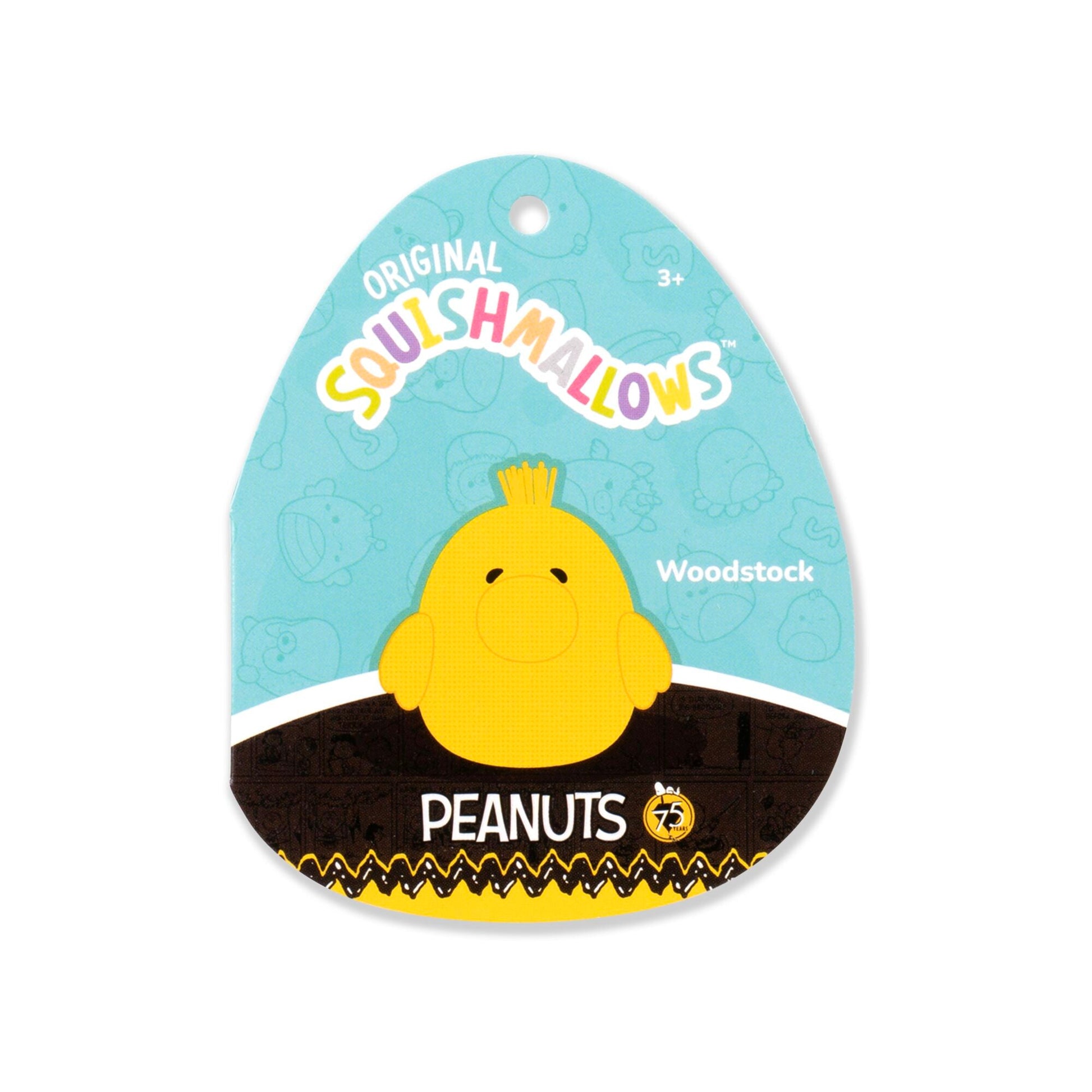 Squishmallows Peanuts 75th Anniversary 8" Comic Style Woodstock | Jazwares