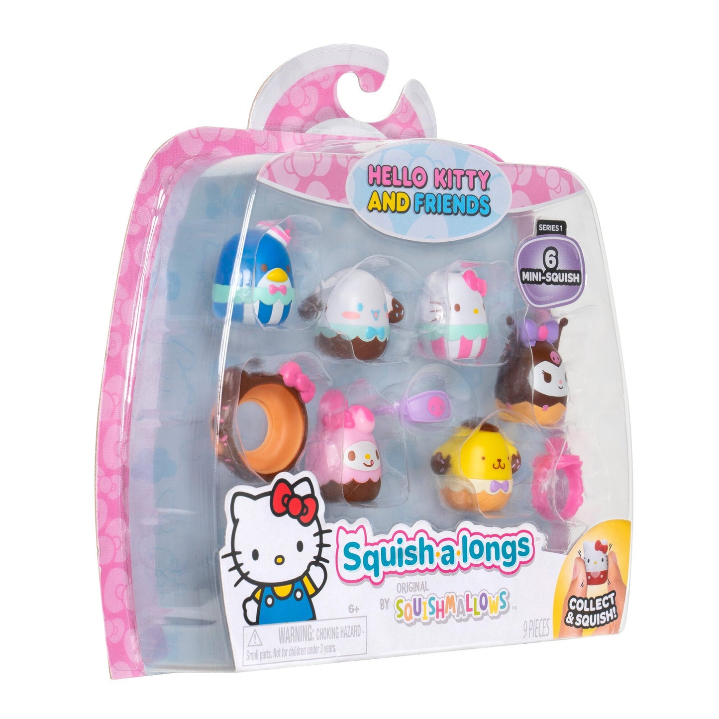 Squish-a-longs Hello Kitty and Friends Ice Cream 6-Pack | Jazwares