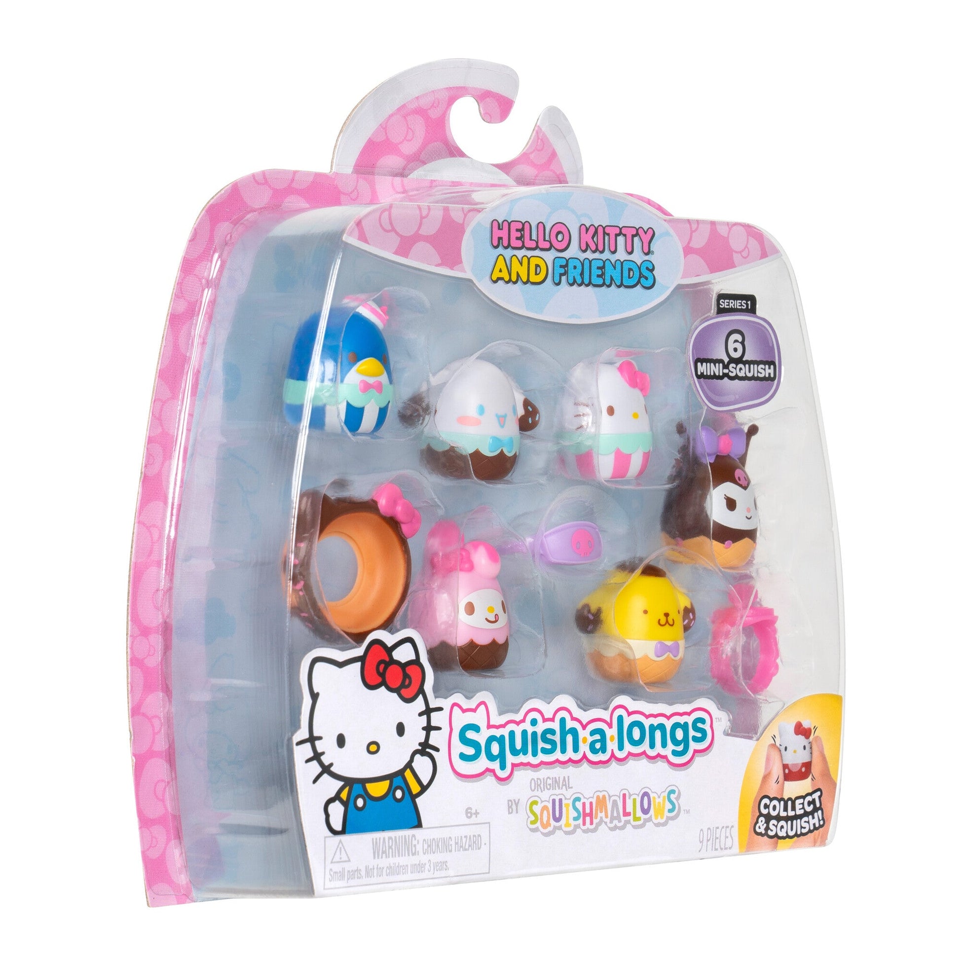 Squish-a-longs Hello Kitty and Friends Ice Cream 6-Pack | Jazwares