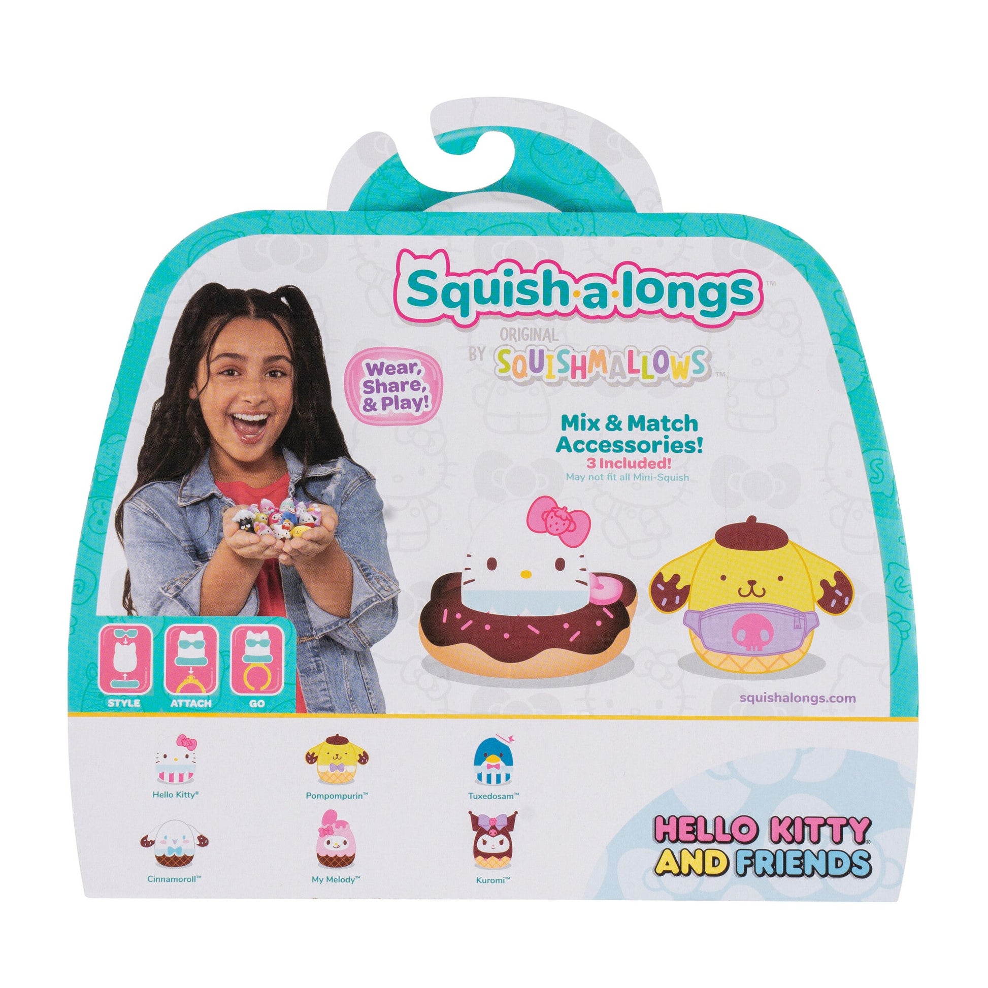 Squish-a-longs Hello Kitty and Friends Ice Cream 6-Pack | Jazwares