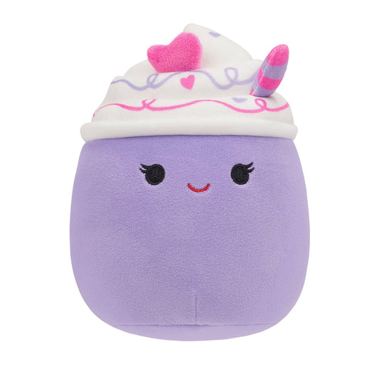 Squishmallows 5" Cheksa the Purple Valentine's Day Drink | Jazwares