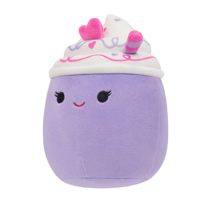 Squishmallows 5" Cheksa the Purple Valentine's Day Drink | Jazwares