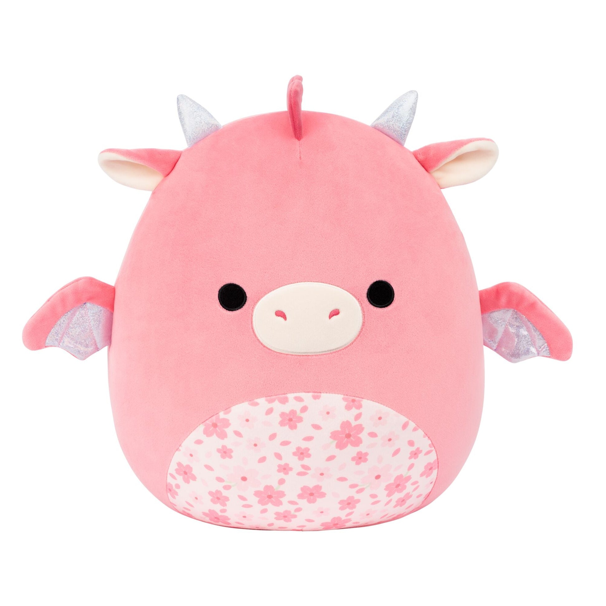 Squishmallows 14" Aegi the Pink Dragon with Sakura Print Belly | Jazwares