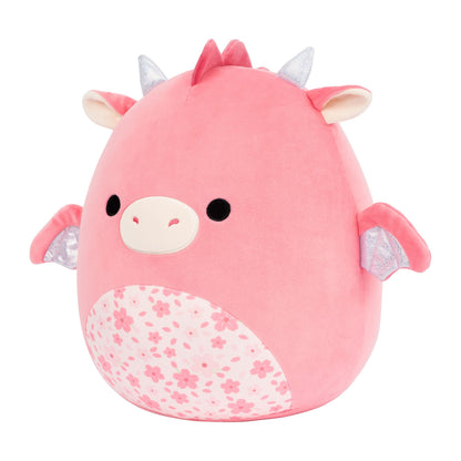 Squishmallows 14" Aegi the Pink Dragon with Sakura Print Belly | Jazwares