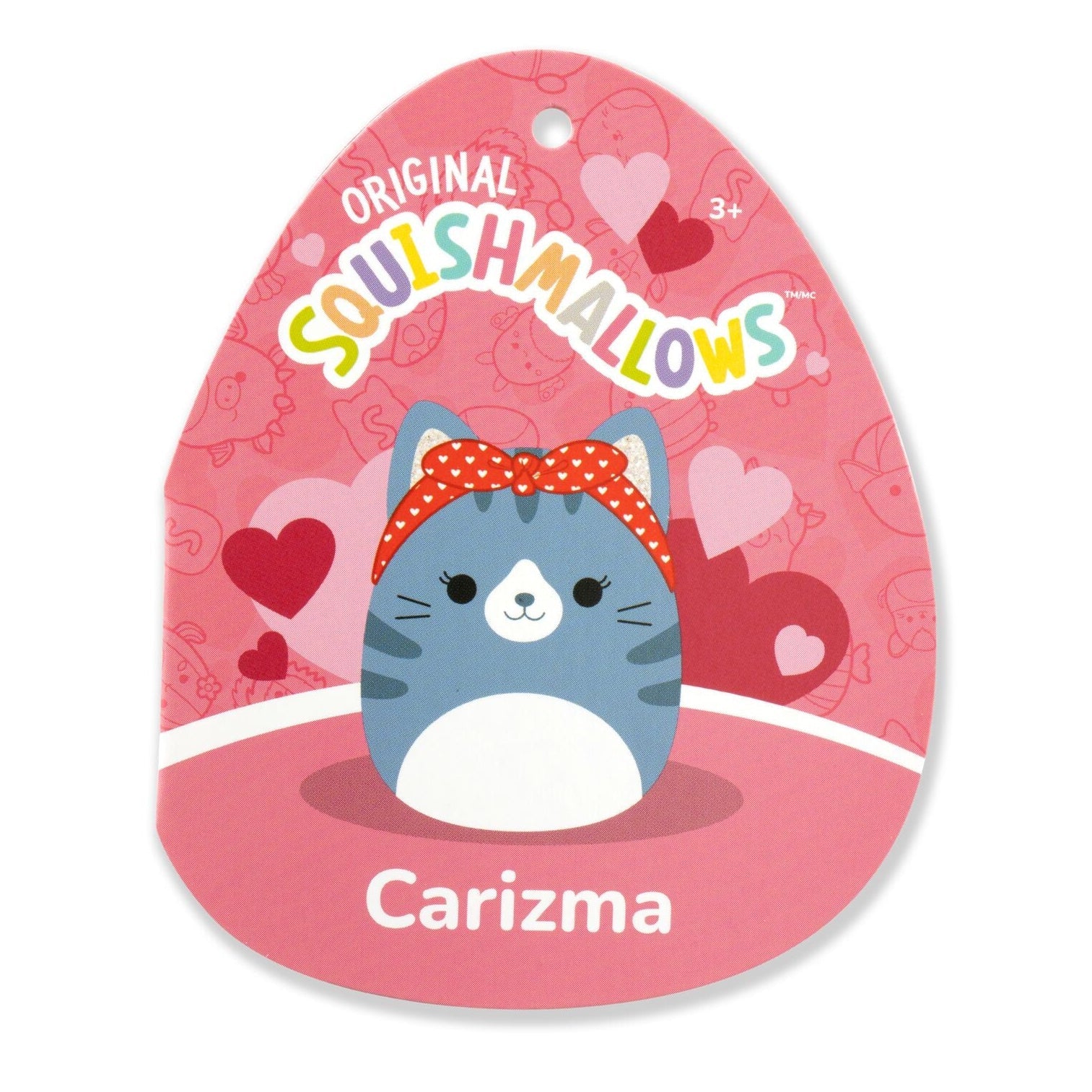 Squishmallows 5" Carizma the Blue Tabby Cat with Headband | Jazwares