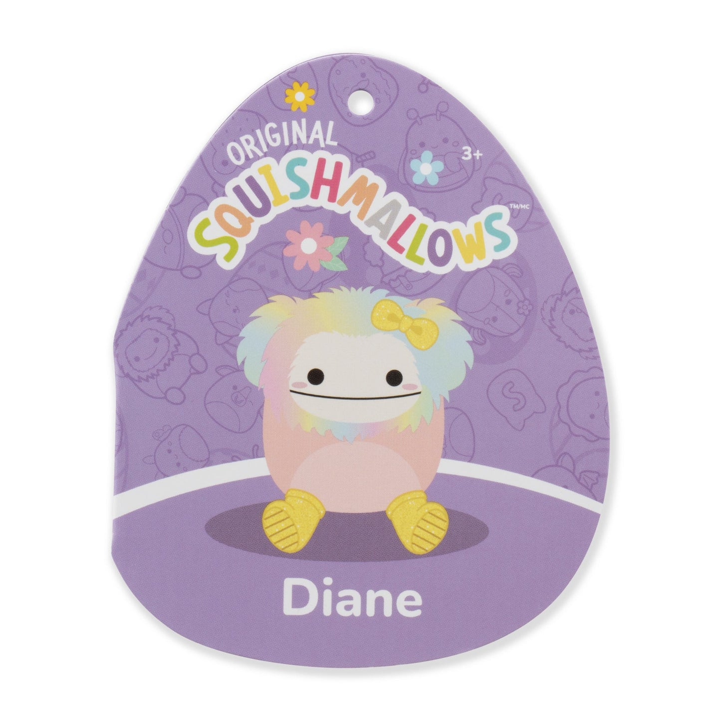Squishmallows Diane the Peach Bigfoot with Yellow Rain Boots | Jazwares