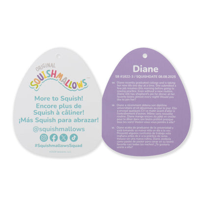 Squishmallows Diane the Peach Bigfoot with Yellow Rain Boots | Jazwares