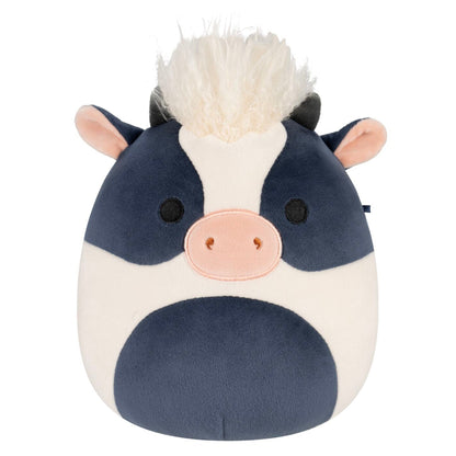 Squishmallows 8" Dill the Black and White Cow with Shaggy Hair | Jazwares