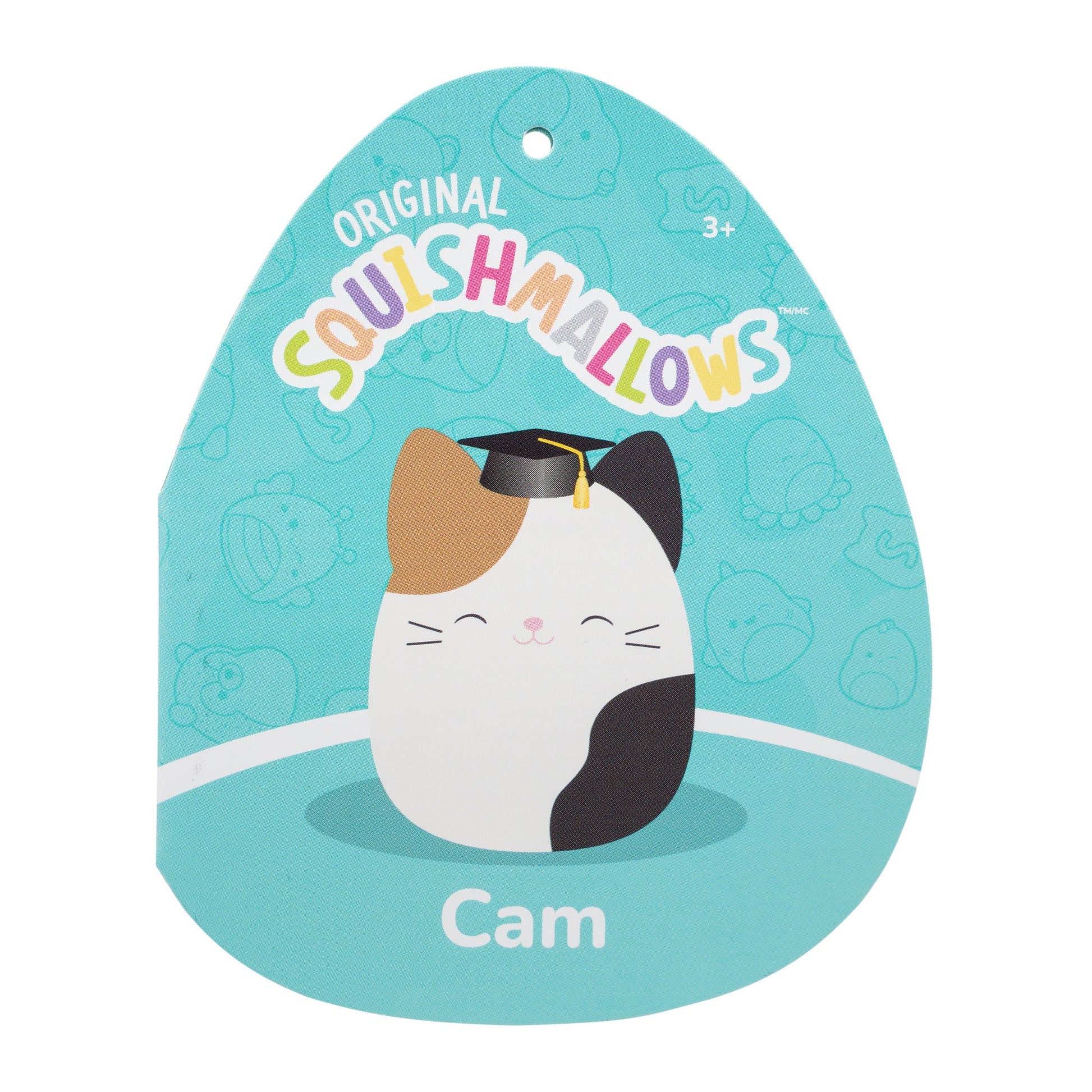 Squishmallows 12" Cam the Calico Cat in Graduation Cap | Jazwares