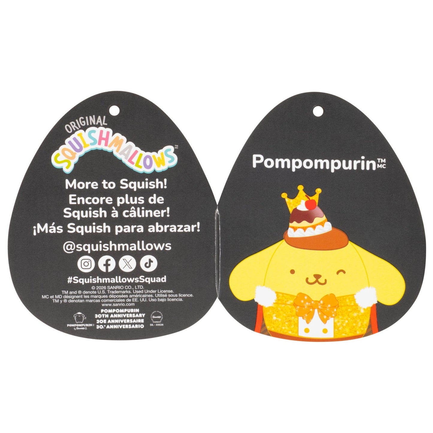 12" Pompompurin Anniversary Squishmallows | Jazwares