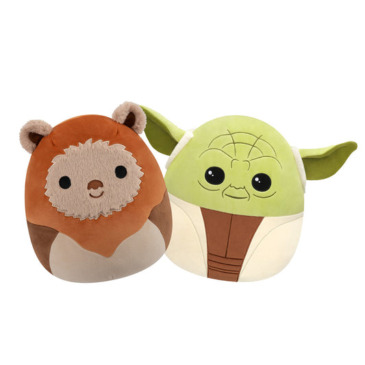 Squishmallows 12" Star Wars Yoda and Ewok 2-Pack | Jazwares