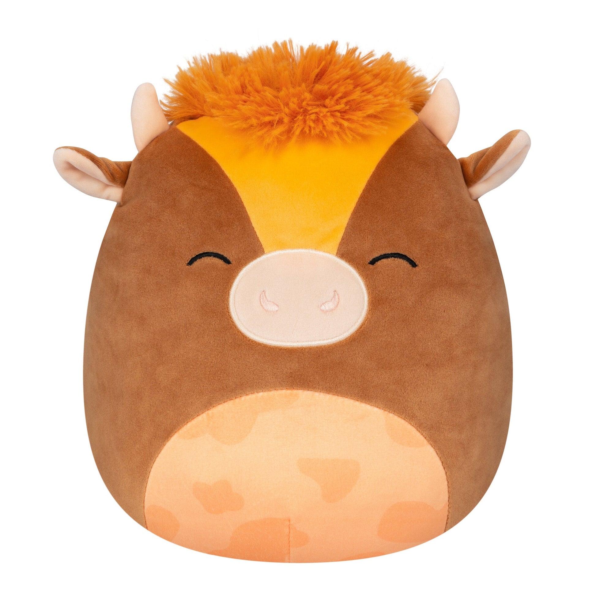 Squishmallows 10" Quinick the Dark Brown Spotted Cow | Jazwares